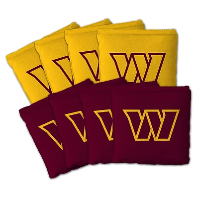 IDNA Washington Commanders Eight-Piece Cornhole Bag Set