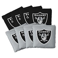 IDNA Las Vegas Raiders Eight-Piece Cornhole Bag Set