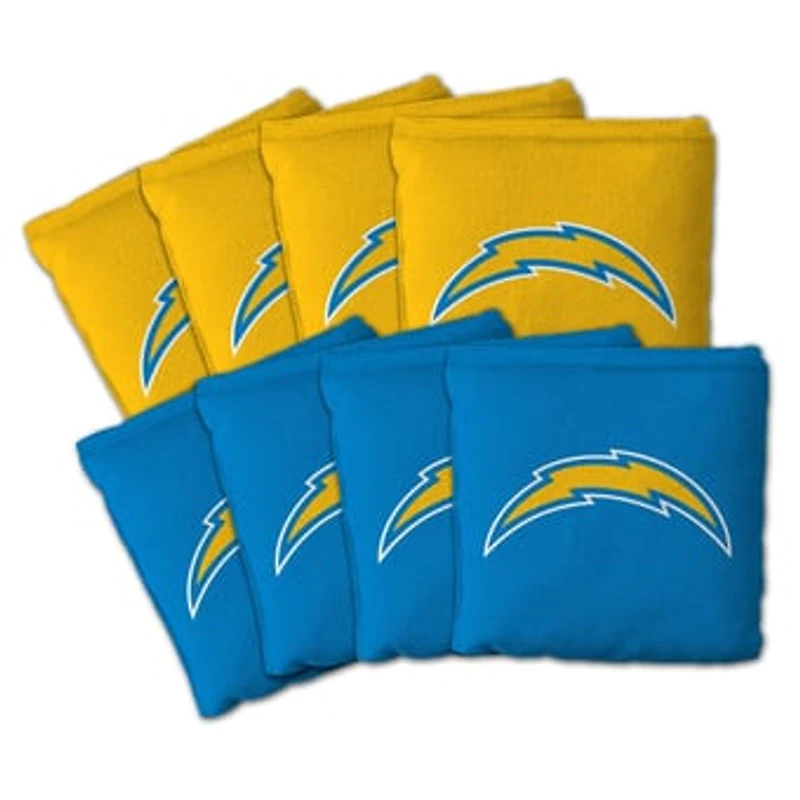 IDNA Los Angeles Chargers Eight-Piece Cornhole Bag Set