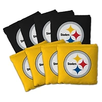 IDNA Pittsburgh Steelers Eight-Piece Cornhole Bag Set