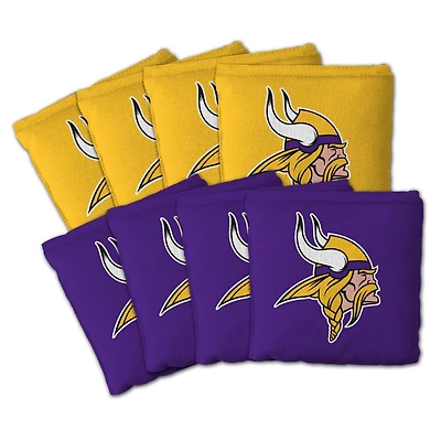 IDNA Minnesota Vikings Eight-Piece Cornhole Bag Set
