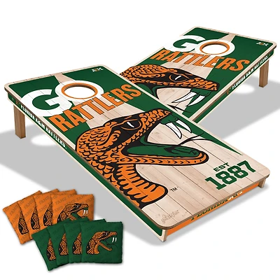 IDNA Florida A&M Rattlers 2' x 4' Cornhole Game with Bags