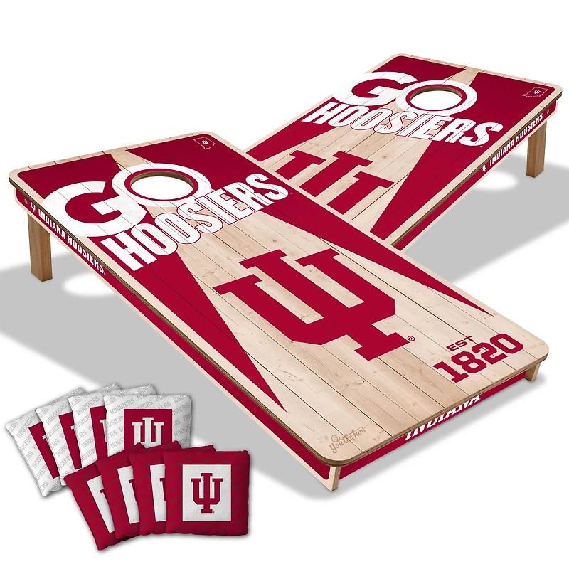 YouTheFan Indiana Hoosiers 2' x 4' Cornhole Game with Bags