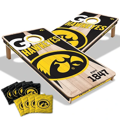 YouTheFan Iowa Hawkeyes 2' x 4' Cornhole Game with Bags