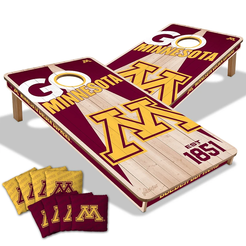 YouTheFan Minnesota Golden Gophers 2' x 4' Cornhole Game with Bags