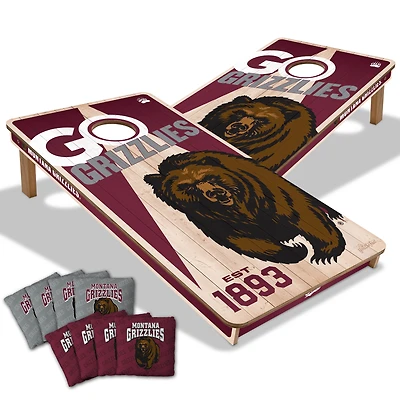 YouTheFan Montana Grizzlies 2' x 4' Cornhole Game with Bags