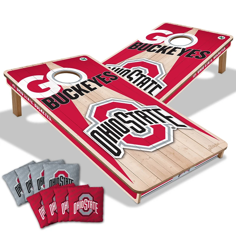 YouTheFan Ohio State Buckeyes 2' x 4' Cornhole Game with Bags