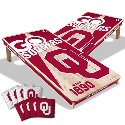 YouTheFan Oklahoma Sooners 2' x 4' Cornhole Game with Bags