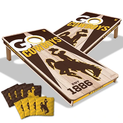 YouTheFan Wyoming Cowboys 2' x 4' Cornhole Game with Bags