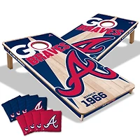 YouTheFan Atlanta Braves 2' x 4' Cornhole Game with Bags