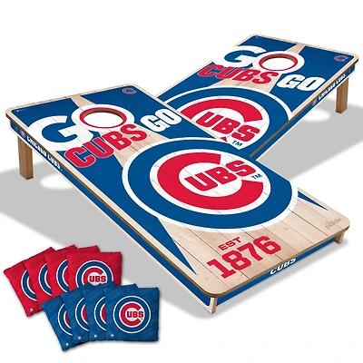 YouTheFan Chicago Cubs 2' x 4' Cornhole Game with Bags