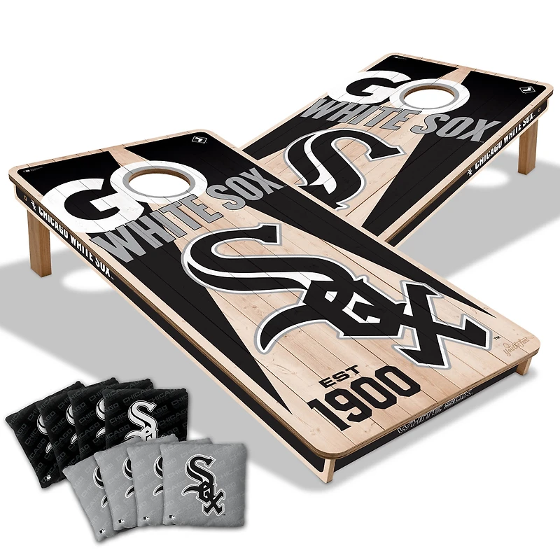 YouTheFan Chicago White Sox 2' x 4' Cornhole Game with Bags