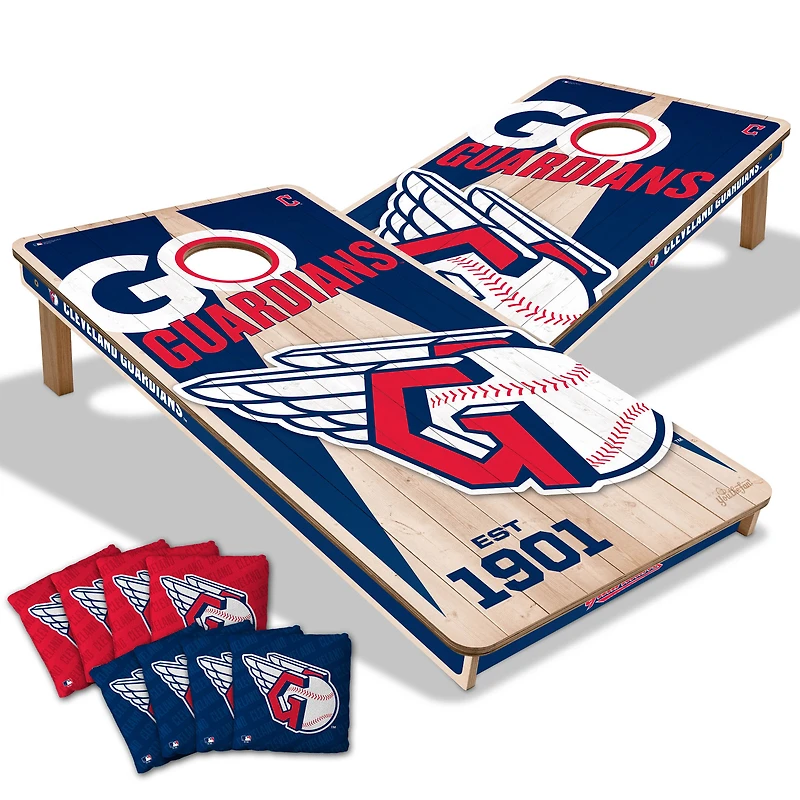 IDNA Cleveland Guardians 2' x 4' Cornhole Game with Bags