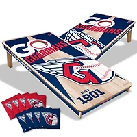 IDNA Cleveland Guardians 2' x 4' Cornhole Game with Bags