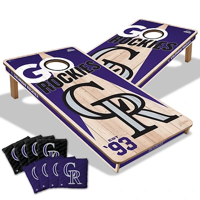 IDNA Colorado Rockies 2' x 4' Cornhole Game with Bags