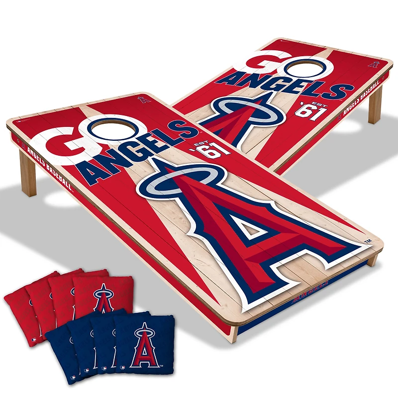 YouTheFan Los Angeles Angels 2' x 4' Cornhole Game with Bags