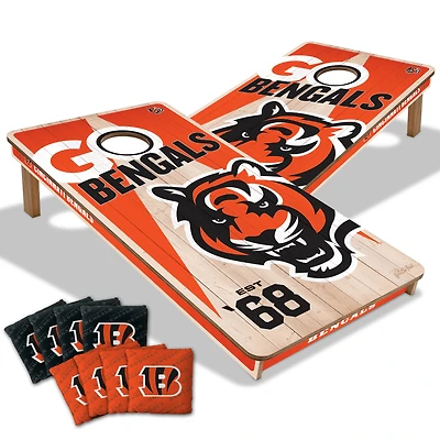 YouTheFan Cincinnati Bengals 2' x 4' Cornhole Game with Bags