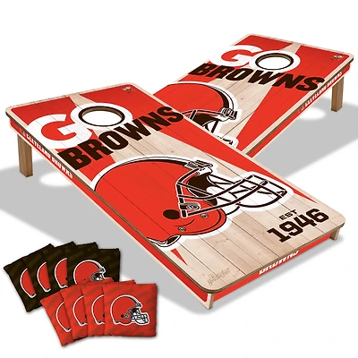 IDNA Cleveland Browns 2' x 4' Cornhole Game with Bags