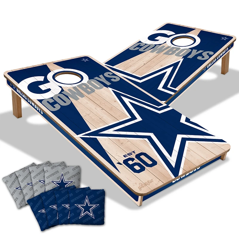 YouTheFan Dallas Cowboys 2' x 4' Cornhole Game with Bags