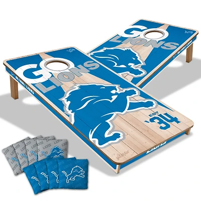 YouTheFan Detroit Lions 2' x 4' Cornhole Game with Bags