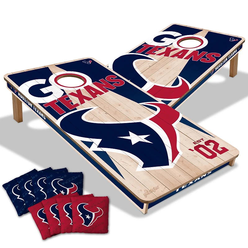 YouTheFan Houston Texans 2' x 4' Cornhole Game with Bags