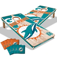 IDNA Miami Dolphins 2' x 4' Cornhole Game with Bags