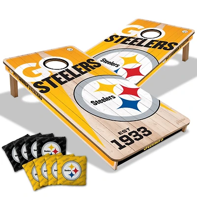 YouTheFan Pittsburgh Steelers 2' x 4' Cornhole Game with Bags