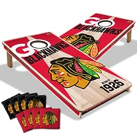 YouTheFan Chicago Blackhawks 2' x 4' Cornhole Game with Bags