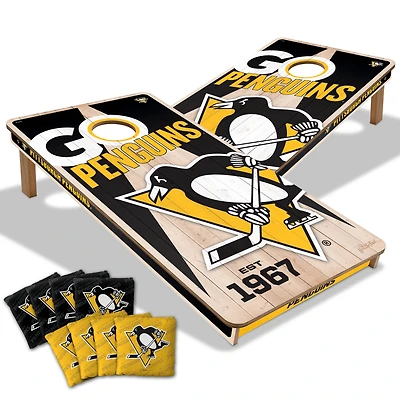YouTheFan Pittsburgh Penguins 2' x 4' Cornhole Game with Bags