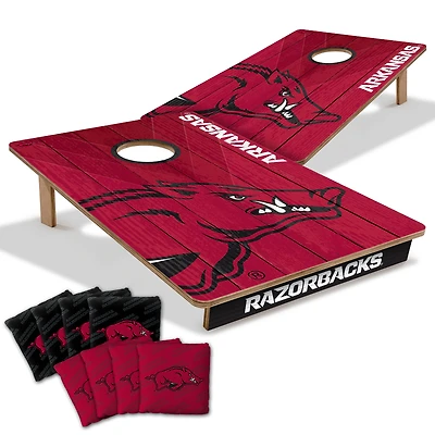 YouTheFan Arkansas Razorbacks 2' x 3' Cornhole Game with Bags