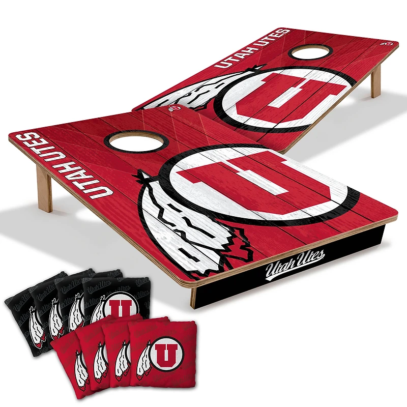 YouTheFan Utah Utes 2' x 3' Cornhole Game with Bags