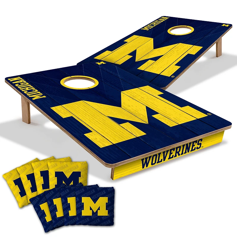 YouTheFan Michigan Wolverines 2' x 3' Cornhole Game with Bags