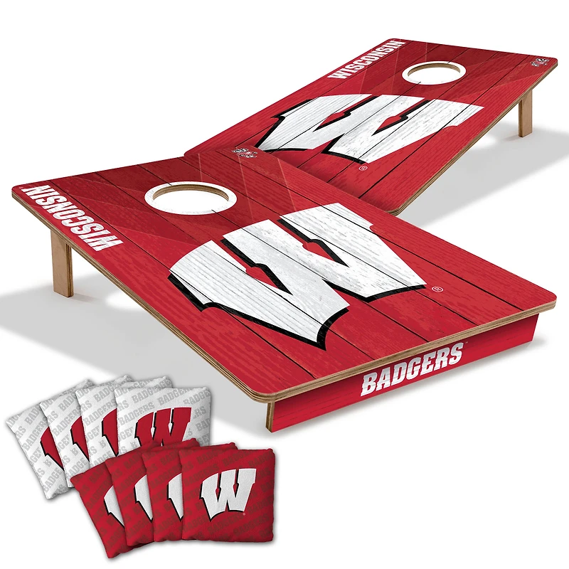 YouTheFan Wisconsin Badgers 2' x 3' Cornhole Game with Bags