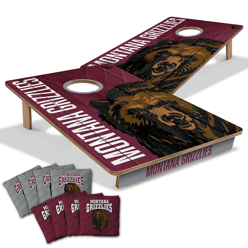 YouTheFan Montana Grizzlies 2' x 3' Cornhole Game with Bags