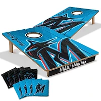 IDNA Miami Marlins 2' x 3' Cornhole Game with Bags