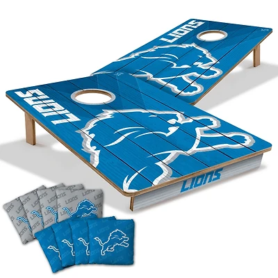 YouTheFan Detroit Lions 2' x 3' Cornhole Game with Bags