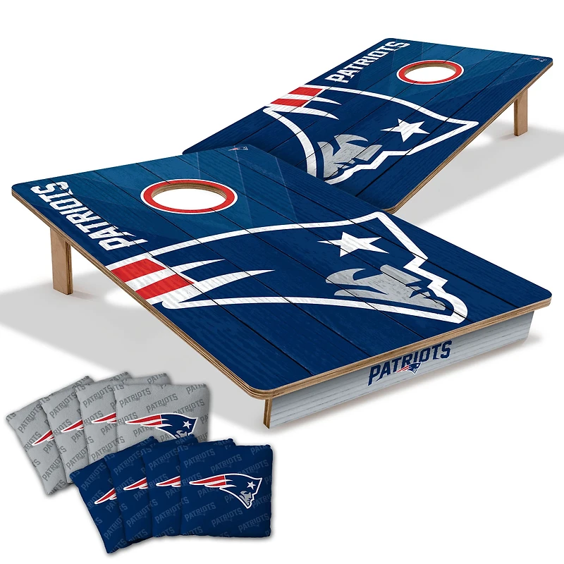 YouTheFan New England Patriots 2' x 3' Cornhole Game with Bags