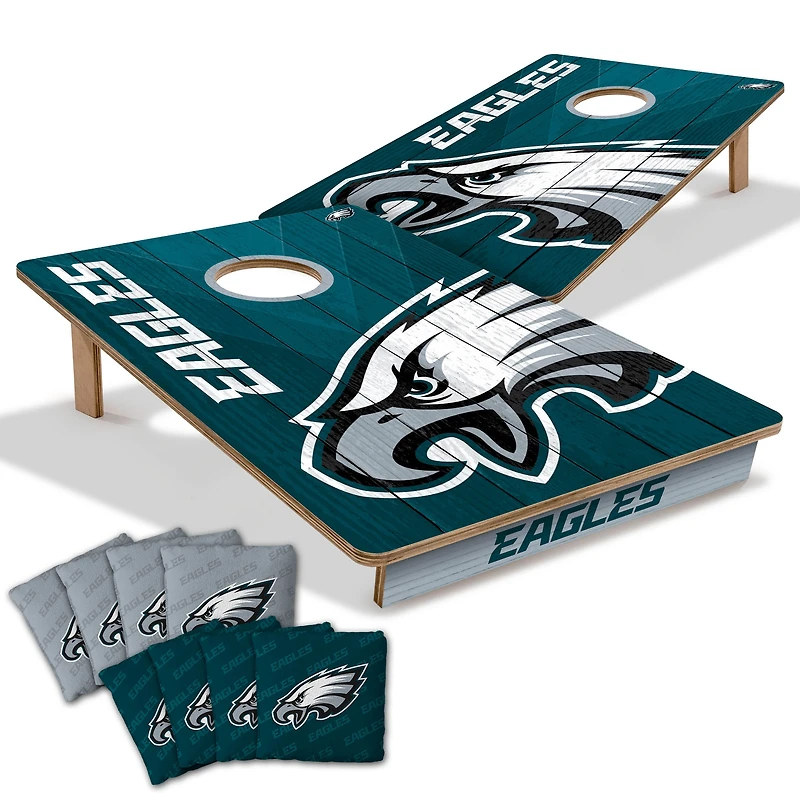 YouTheFan Philadelphia Eagles 2' x 3' Cornhole Game with Bags