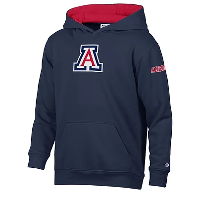 Youth Champion  Navy/Red Arizona Wildcats Volume Fleece Hoodie