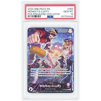 Monkey D. Luffy 2024 One Piece PSA Magazine Exclusive #060 PSA Authenticated 10 Card