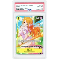 Nami 2026 One Piece Starter Deck Egghead Alternate Art #008 PSA Authenticated 10 Card