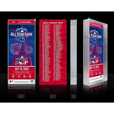 Highland Mint 2026 MLB All-Star Game 3D Ticket Block Art