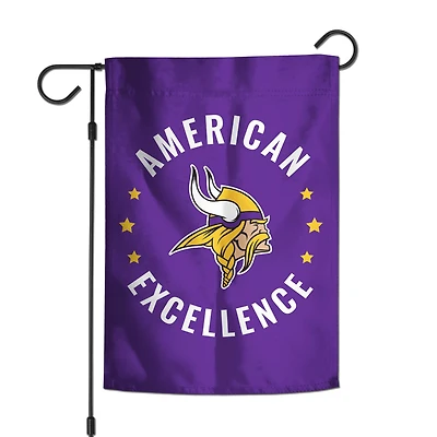 WinCraft Minnesota Vikings 12" x 18" Double-Sided America 250 Garden Flag