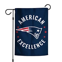 WinCraft New England Patriots 12" x 18" Double-Sided America 250 Garden Flag