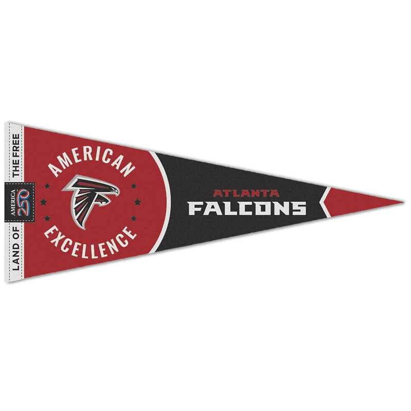 WinCraft Atlanta Falcons 12" x 30" America 250 Premium Pennant