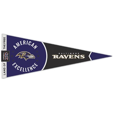 WinCraft Baltimore Ravens 12" x 30" America 250 Premium Pennant