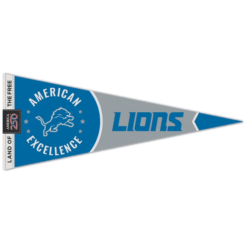 WinCraft Detroit Lions 12" x 30" America 250 Premium Pennant