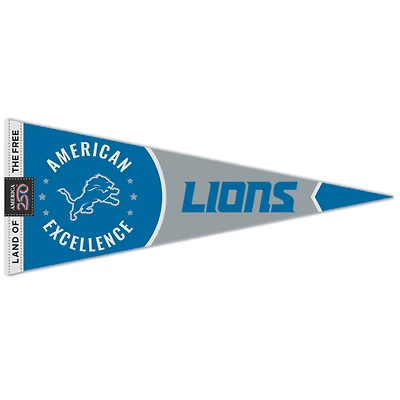 WinCraft Detroit Lions 12" x 30" America 250 Premium Pennant