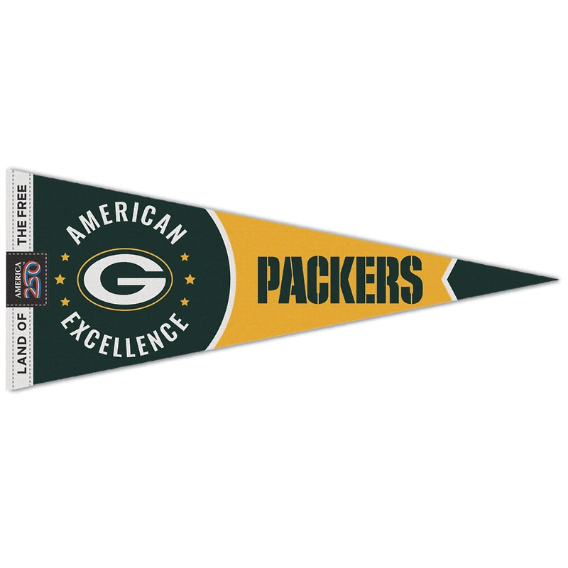WinCraft Green Bay Packers 12" x 30" America 250 Premium Pennant