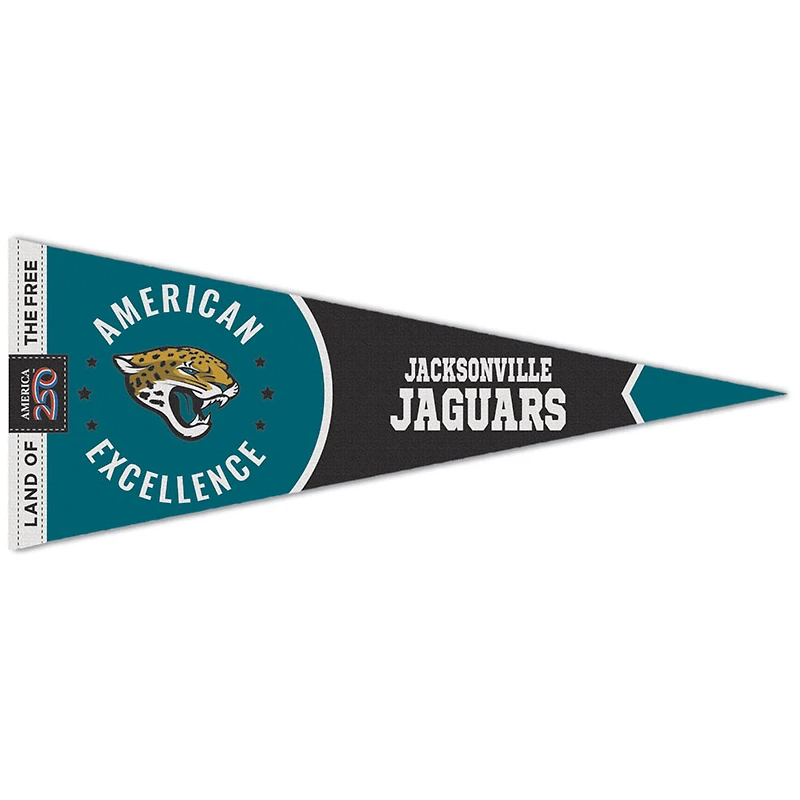 WinCraft Jacksonville Jaguars 12" x 30" America 250 Premium Pennant